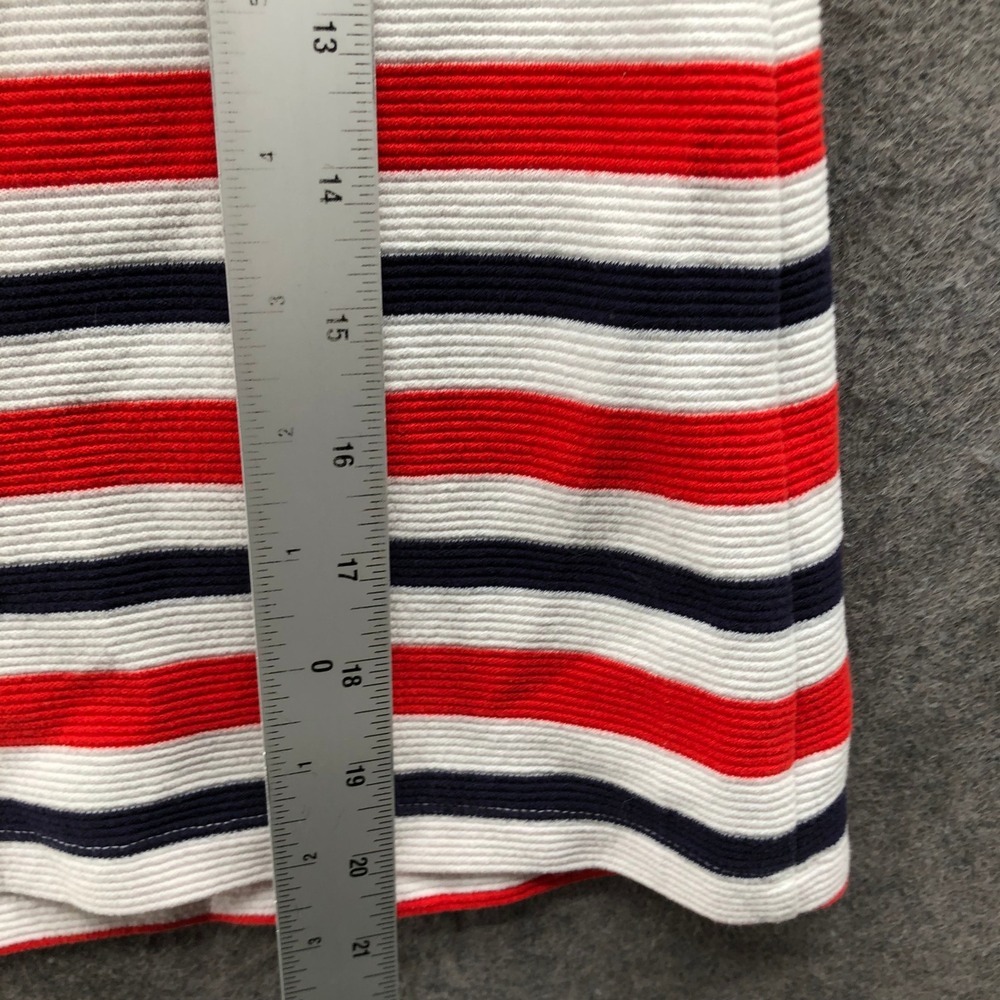 Janie and Jack Striped Knit Dress Girls 4T Red Navy White Nautical Ruffle Casual - Picture 5 of 7